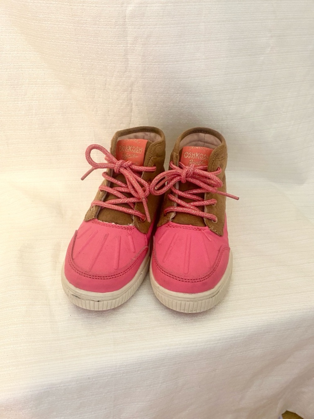 Osh Kosh Bgosh Kids Pink & Brown High-Top Sneakers